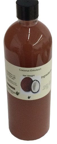 OLIVENATION Coconut Emulsion for Baking, Water Soluble, Non-GMO, Gluten Free, Vegan - 4 Fl Oz