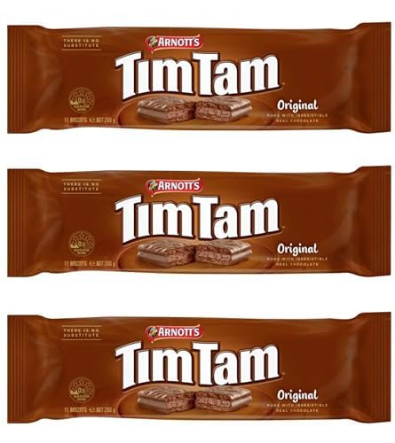 Tim Tam Oriflavor Blendal Chocolate Biscuits (Pack Of 3 X 200G Ea) A Unique Delicious Aussie Made & Loved ... Imported From Australia