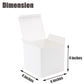 Frantis White Gift Boxes 24 Pack 4X4X4 Inch Small Gift Boxes With Lids For Party Gift Boxes, Ornament Boxes, Christmas Gift Boxe