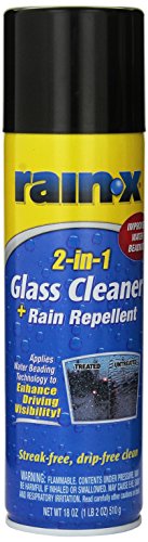 Rain-X 5080233 2-In-1 Glass Cleaner Plus Rain Repellent, 18 Ounce , Blue