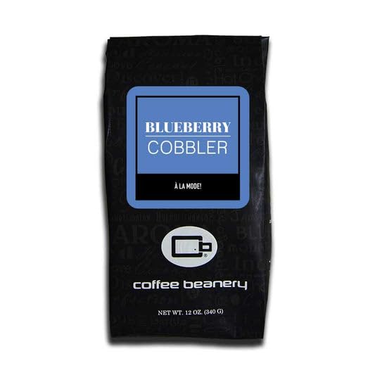 Blueberry Cobbler Flavored Coffee, Specialty Arabica Coffee, Medium Roast, 12 ounce, Whole Bean
