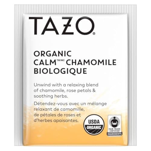 Tazo Tea - Herbal Tea Organic Calm Chamomile - Case Of 6-16 Bags