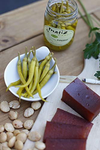 Matiz Piparras Spanish Green Pickled Peppers, 6.4 oz., Red Guindilla Peppers