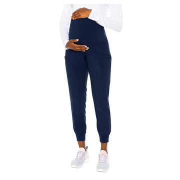 Med Couture Womens Maternity Jogger Pant, Navy, 3X-Large