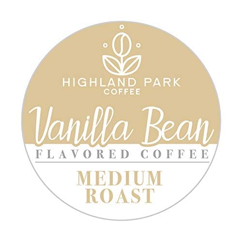 Highland Park Coffee Single Serve Pods Compatible With Keurig K Cup Malt-Inspired, Vanilla Bean, 80 Count