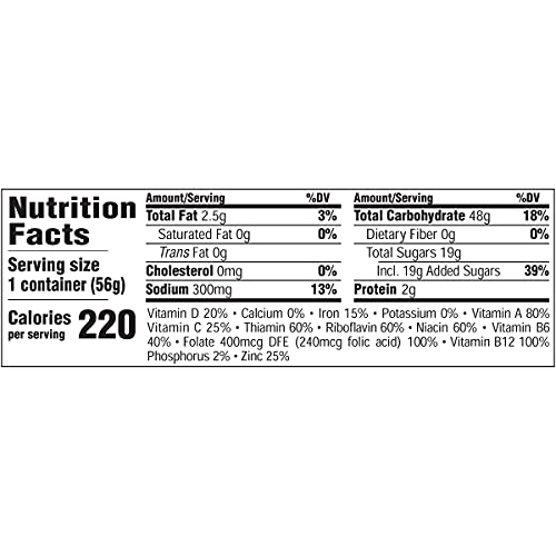 Fruity Pebbles Gluten Free Cereal, Sweetened Rice Crunch, On-th-Go Single Serve Breakfast, 2 oz Cup (Pack of 12)