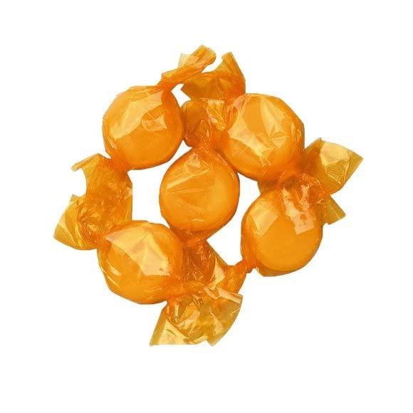 Hard Candy - Butterscotch Hard Candy - 4 Lb - Butterscotch Candy Buttons - Bulk Candy Individually Wrapped Candy - Yellow Candy - Butter Scotch Candy - Butterscotch Discs