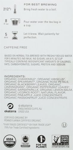 Tazo Tea - Herbal Tea Organic Calm Chamomile - Case Of 6-16 Bags