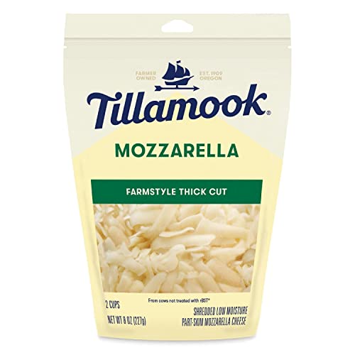Tillamook Mozzarella Shredded Cheese, 8 oz (Packaging May Vary)