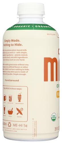 MALK Organic Vanilla Oat Milk 28 fl oz - Non GMO  Gluten Free  Dairy Free  Plant Based  Vegan