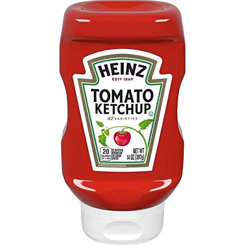 Heinz Classic Squeeze Bottles Ketchup, 14 Oz Bottle, Pack of Two