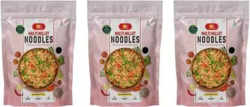 Orgabliss Multi Millet Noodles | Delighfult Taste | Ready to Eat | Easy & Quick to Cook Instant Noodles Vegetarian (175 g) With 