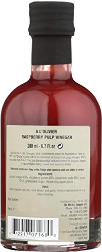 A L'Olivier Raspberry Fruit Vinegar 200Ml