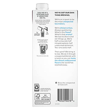 Tazo Unsweetened Iced Herbal Tea Concentrate For A Refreshing Iced Beverage Passion With Tropical Flavors 32 Oz