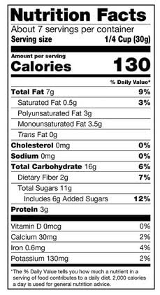 Omega 3 Nut Trail Mix: Cranberries, Almonds, Walnuts & Pumpkin Seeds, Snacking Snack Food Treat, 2 Nice 7oz Bag (14oz Total)
