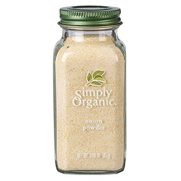 Simply Organic White Onion Powder, Certified Organic | 3 oz | Pack of 12 | Allium cepa