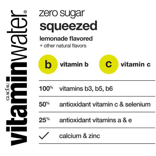 vitaminwater zero Squeezed, 16.9 fl oz, 6 Pack