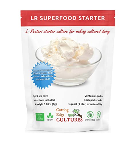 LR SuperFood Starter Culture L. Reuteri ProBiotic As Recommended by Dr William Davis Super Gut, MD Cultured Dairy Low and Slow Y