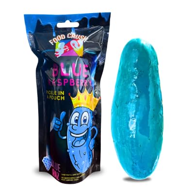 Chamoy Pickle Jumbo Dill Pickles In A Pouch Sampler Gift Box (Pack Of 4) W/Chamoy, Super Hot & Spicy Chili Lime, Blue Raspberry, Tigers Blood-Box For College Care Packages Tiktok Trend Items Snack