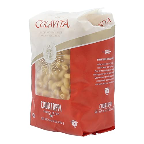 Colavita Cavatappi: Corkscrew Pasta For Gourmet Creations - Twist Into Italian Flavors - 1Lb (Pack Of 6)