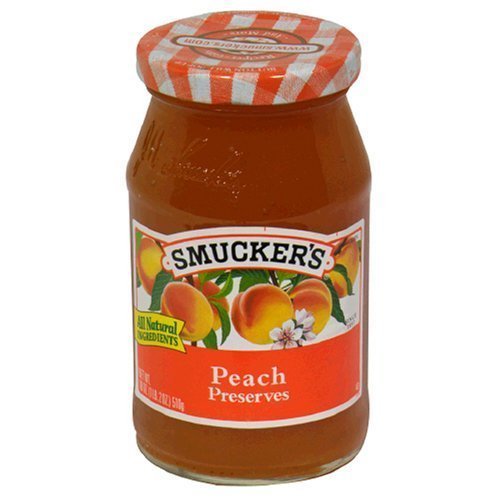 Smucker's, Peach Preserves, 18oz Jar (Pack of 2)