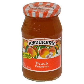 Smucker's, Peach Preserves, 18oz Jar (Pack of 2)