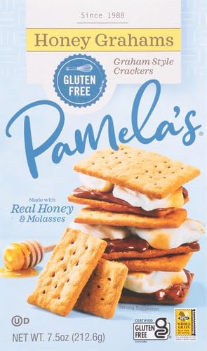 Pamelas Products Gluten-Free Graham Crackers Honey - 7.5 oz (Pack of 2)