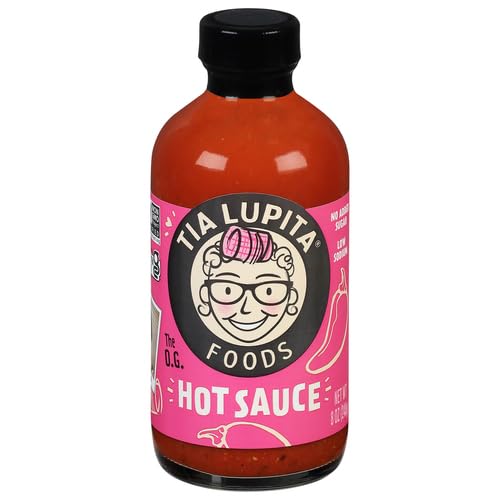 Tia Lupita Hot Sauce  8 Oz X 1 Bottle  Flavorful Heat Medium Spice Smoky With Hints Of Sweetness  Gluten Free Non Gmo Sugar Free