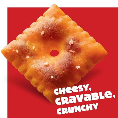 Cheez-It Cheese Crackers, Baked Snack Crackers, Lunch Snacks, Extra Toasty, 12.4oz Box (1 Box)