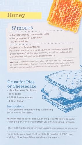 Pamelas Products Gluten-Free Graham Crackers Honey - 7.5 oz (Pack of 2)