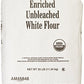 Arrowhead Mills Flour, Unbleached White, 95% Organic, 25 Lb