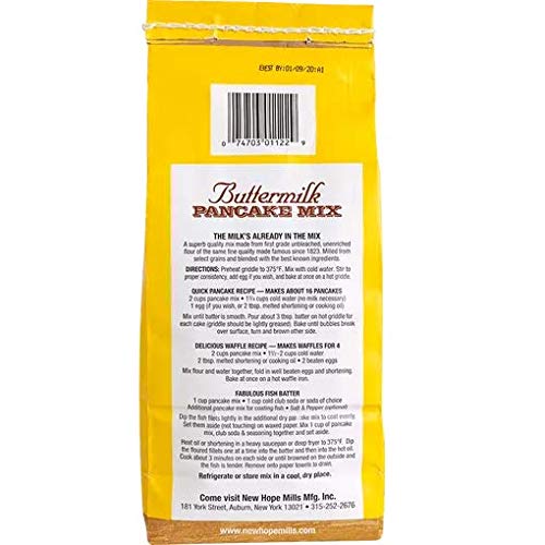 New Hope Mills Easy To Make Pancake Mix- Two 32 Oz. Bags- Your Choice Of 5 Different Varieties (Buttermilk)