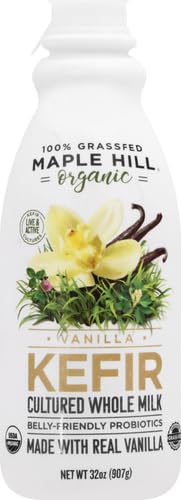 Maple Hill Crea mery, 100% Grass Fed Organic Kefir, Vanilla, oz 32 Ounce