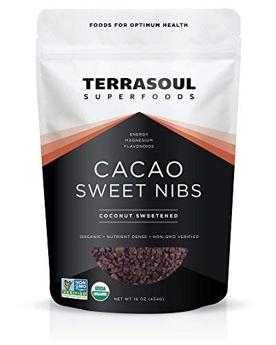 Terrasoul Superfoods Organic Sweet Cacao Nibs, 5 Pounds