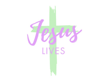 Jesus Lives Edible Icing Image for 1/4 sheet cake