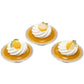 NCS Lemon Shape Edible Sugar Cake Toppers, 12 Count, 1.2x1.1, Yellow/White, Made of Sugar