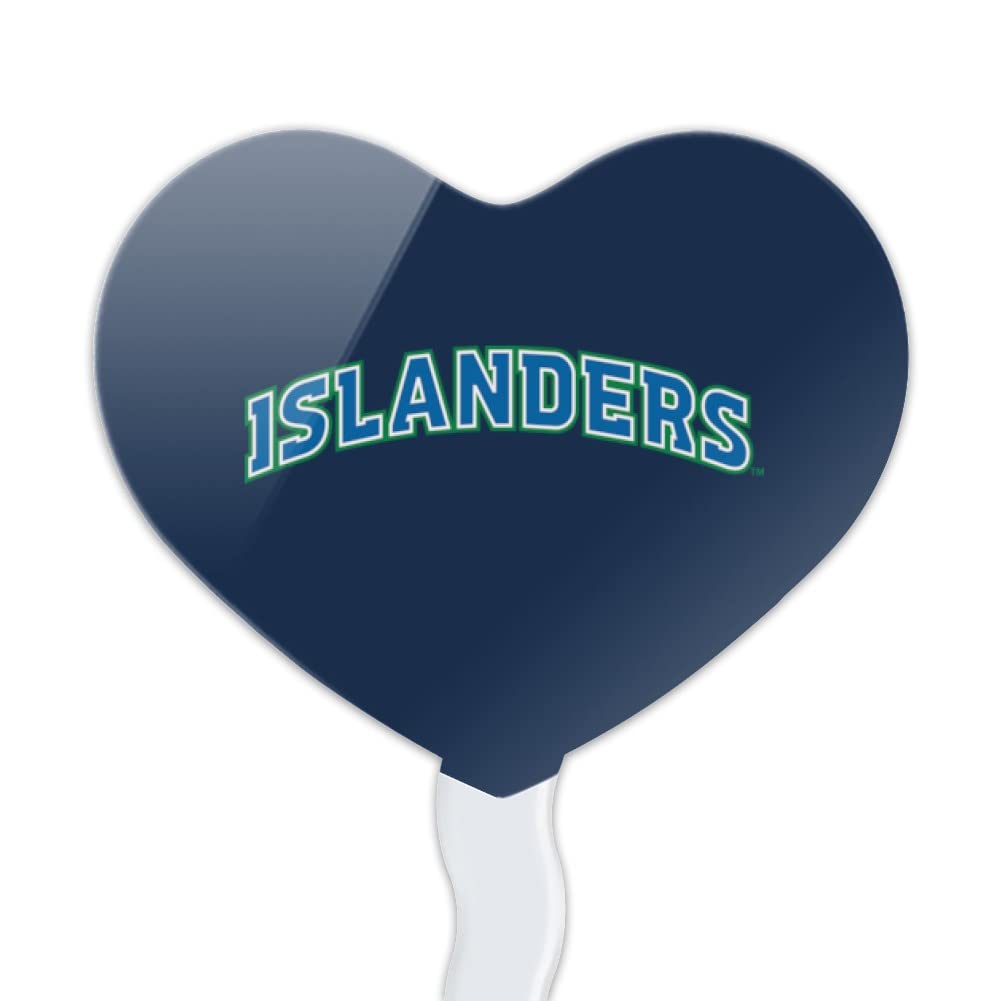 GRAPHICS & MORE Cupcake Picks Set of 6 Acrylic Heart Toppers One Size Texas A&M - Corpus Christi