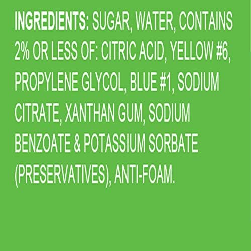 Hypothermias Lemon Lime Ready To Use Gallon (128 Fl. Oz) Hawaiian Snow Cone Flavors Syrup - Shaved Ice, 100% Pure Cane Sugar