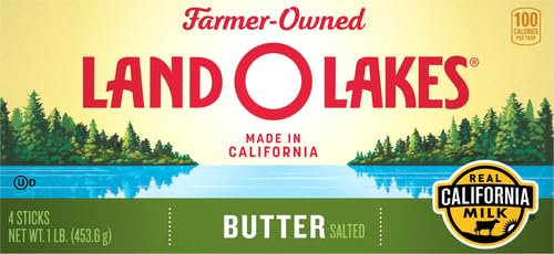 Land O Lakes Salted Butter, Made with Sweet Cream and Salt, 4 sticks, 1 lb pack