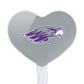 GRAPHICS & MORE Cupcake Picks Set of 6, Acrylic Heart Decorations, UW Whitewater, One Size