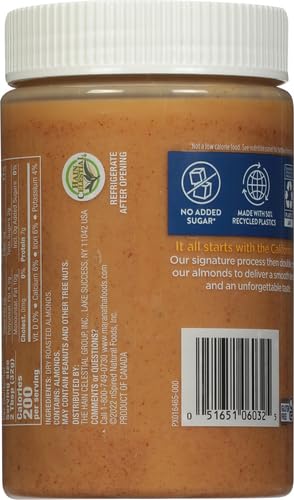 MaraNatha Natural Creamy Roasted Almond Butter, 16 Ounce Jar (Pack of 2)
