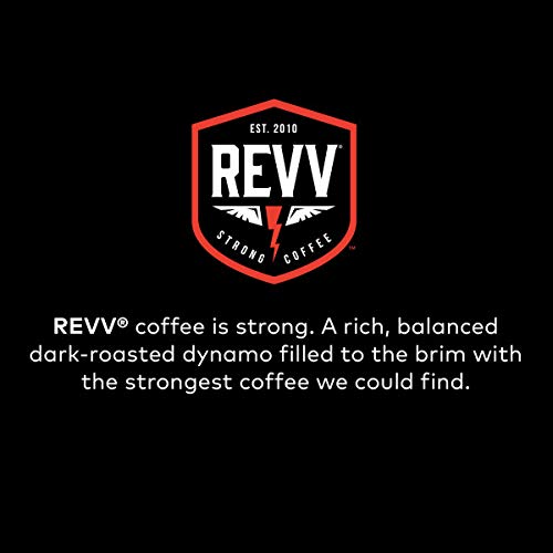 REVV Dark Roast Coffee K-Cup Pods, 24 Count, Single-Serve, Model 5000204430, Coffee