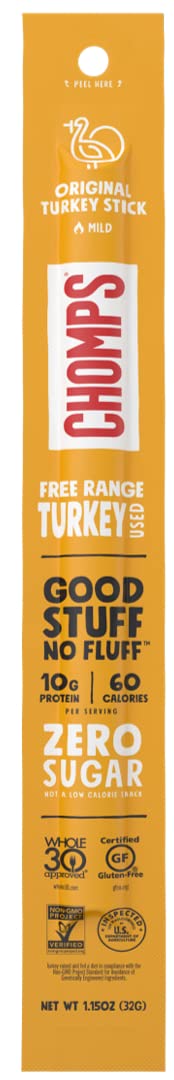 Chomps Original Turkey Snack Sticks, 1.15 Oz