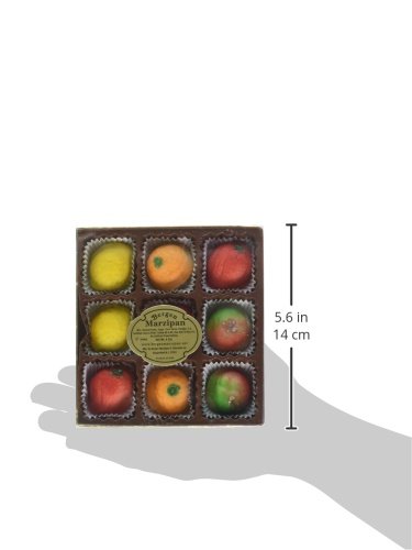 Bergen Marzipan Assorted Fruit – 9 Pieces (4 oz) – Delicious, Colorful Treats for Gifting or Snacking