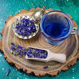 Ancient Herb Premium Dried Butterfly Pea Flower For Blue & Purple Drinks And Food Coloring, Pea Flower Tea, Non-Gmo, Pure Natura