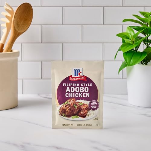 McCormick Seasoning Mix  Filipino Style Adobo Chicken  For Savory  Sweet & Tangy Filipino Style Adobo Chicken in Just 20 Minutes  1.25 oz (Pack of 12)