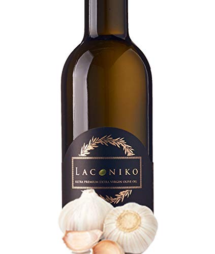 Laconiko Extra Virgin Olive Oil - Garlic Flavor, 12.7 Fl Oz (Pack of 1)