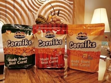 Big Brothers Cornicks Made From Real Corn Net Wt. 550Grams (Original Garlic)