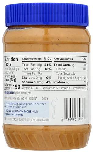 Peanut Butter & Co. Simply Crunchy No Sugar Added Peanut Butter, Non-Gmo Project Verified, Gluten Free, Vegan, 16 Ounce