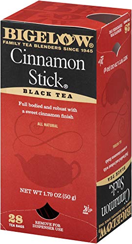 Bigelow Cinnamon Stick Black Tea Bags 28-Count Boxes (Pack Of 6) Cinnamon Flavored Black Tea Naturally & Artificially Flavored